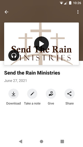 Send the Rain Ministries Screen 3