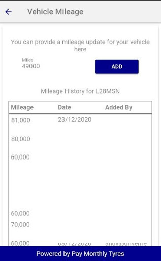Pay Monthly Tyres Screen 3