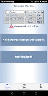 Скачать 1000 Points Calculator ADR 2019 Dangerous Goods Онлайн бесплатно на Андроид