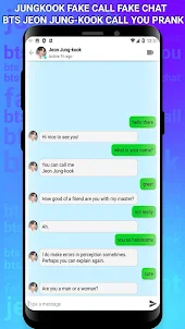 BTS Jungkook Fake Call, Chat