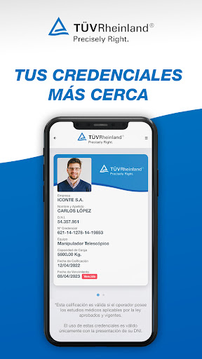 TÜV Credencial Digital TUV Arg Screen 3