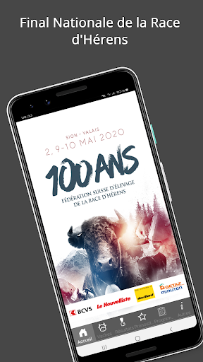 Android application Race Hérens screenshort