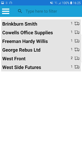 Android application Calidore Proof of Delivery App screenshort