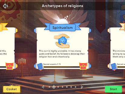 Simulátor boha. Společnost Religion Inc. Snímky obrazovky