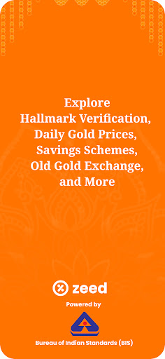 Android application Zeed - Verify Gold by BIS HUID screenshort