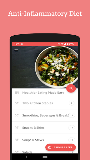 Android application Anti Inflammatory Diet screenshort