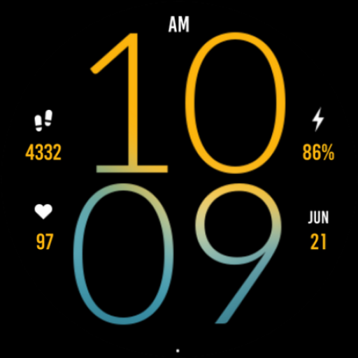 Fresh Yellow Light Watch Face Logo
