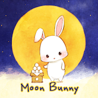 Симпатичные обои Moon Bunny