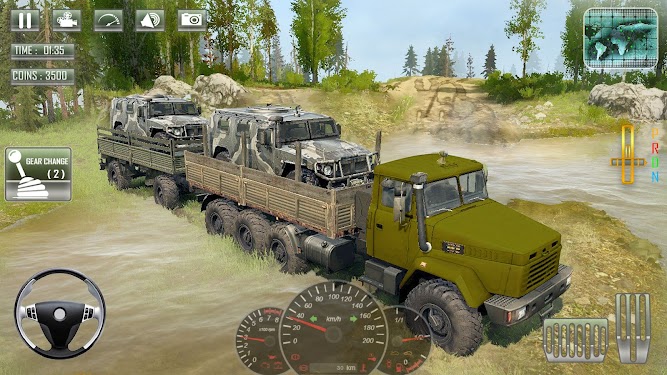 #3. Army Russian Truck Driving (Android) By: Catacheeno Games