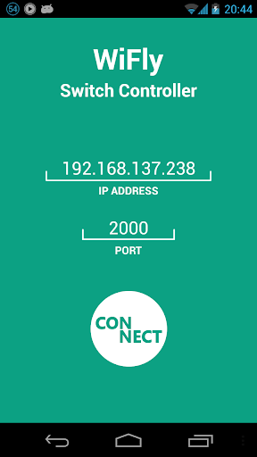 Android application WiFly Switch Controller screenshort