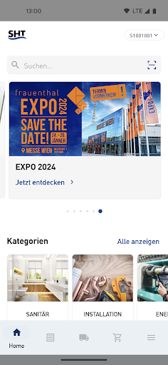 Android application mySHT mobil screenshort