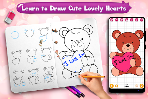 Learn to Draw Lovely Hearts Screen 3