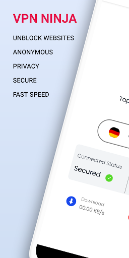 Android application VPN Ninja - Safe Fast Proxy screenshort