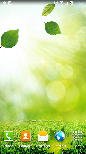 Leaves Live Wallpaper Screen 3
