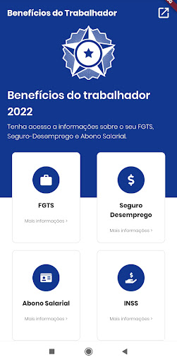 Android application Benefícios do Trabalhador screenshort