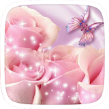 Pink Butterfly Heart Theme icon