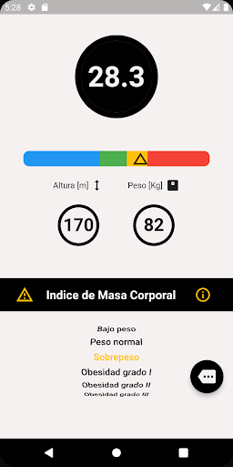 IMC Calculadora Screen 2