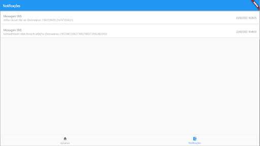 Notificações para Aplicativos Screen 2