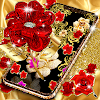 Gold rose live wallpaper icon