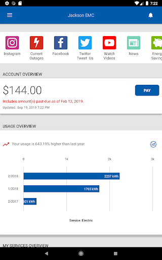 Screenshot of MyJacksonEMC