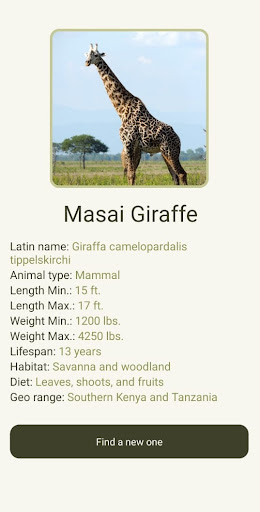Animal Facts Screen 3
