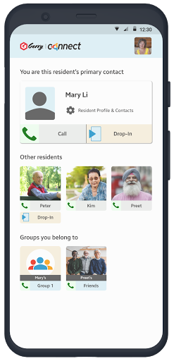 Android application Gerry Connect screenshort