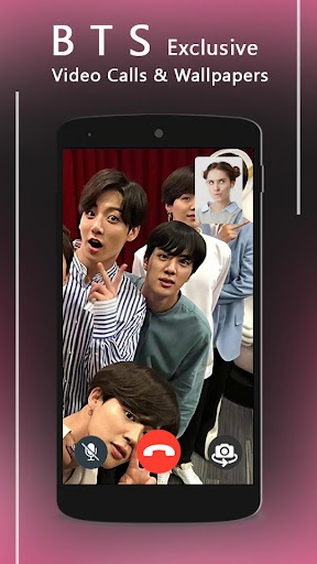 Android application BTS LIVE - BTS Fake Video Call screenshort