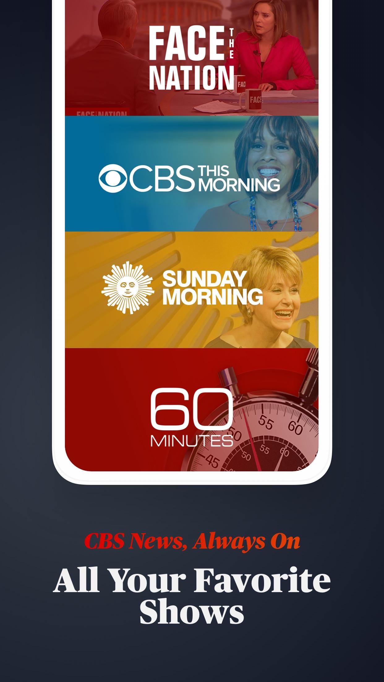 Android application CBS News - Live Breaking News screenshort