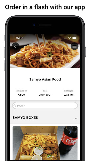 Android application Samyo Asian Food screenshort