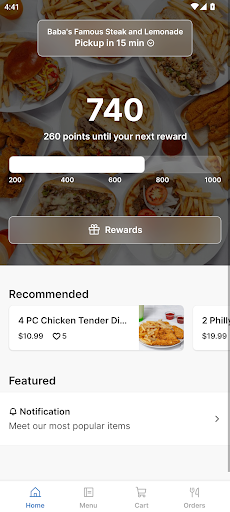 Android application Baba's - Carol Stream screenshort