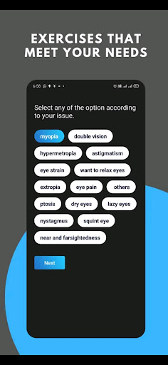 Android application EyeX- Eye Exercises, Eye Care screenshort