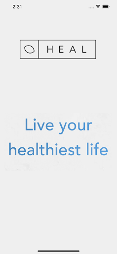 Android application The HEAL Wellness Platform screenshort