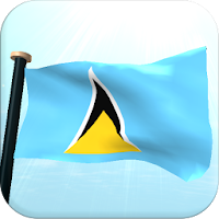 Saint Lucia Flag 3D Free