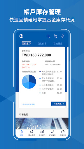 Android application 元大基金先生 screenshort