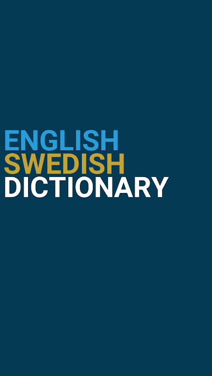 English : Swedish Dictionary - 3.0.2 - (Android)