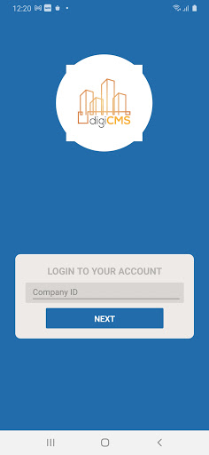 Android application digiCMS screenshort