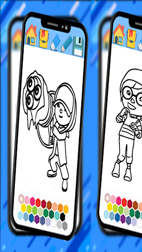 Boboi-boy Galaxy coloring book