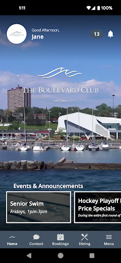 Android application The Boulevard Club screenshort