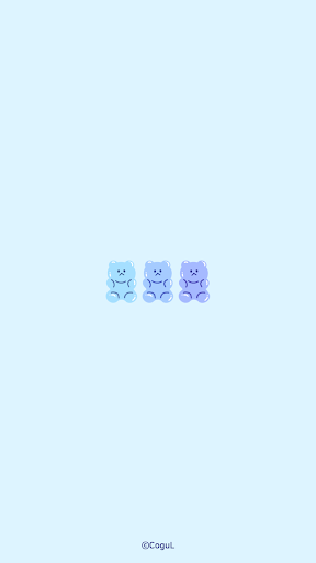 Android application 카카오톡 테마 - 곰젤리톡_스카이 블루 (카톡테마) screenshort
