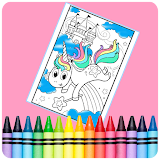 Unicorn Coloring Pages icon