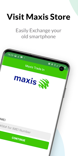 Android application Maxis Trade In screenshort