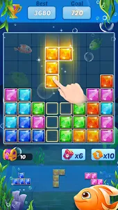 パズルブロック 海の魚