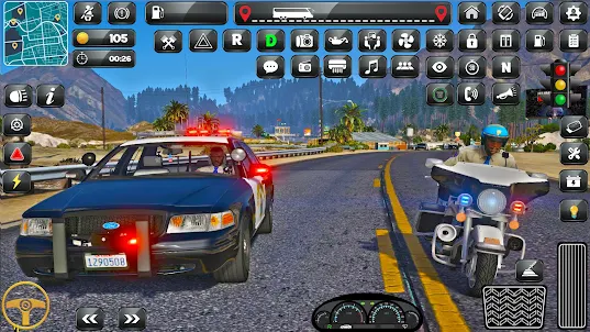 US City Police Car Games 3d