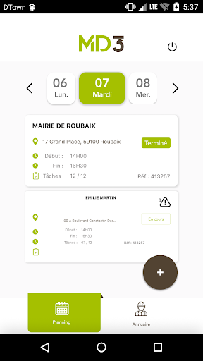 Android application MD3 screenshort