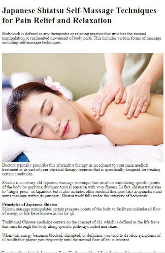 How to Do a Shiatsu Massage Screen 3