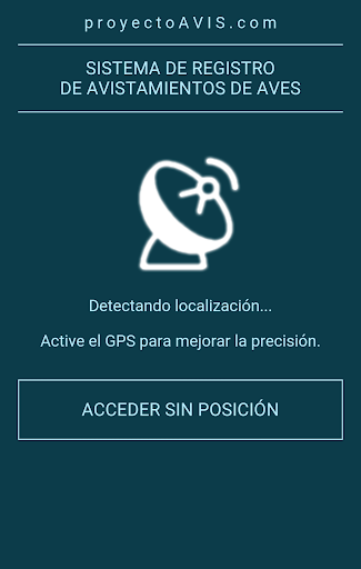Android application Proyecto AVIS screenshort