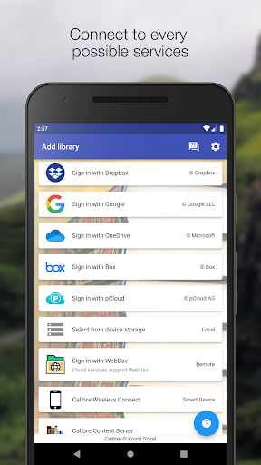 Android application Calibre Sync screenshort