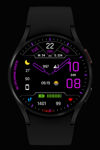 WR 008 Hybrid Watch Face Screen 2