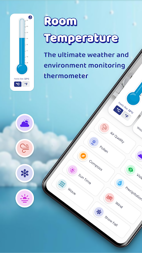 Android application Room Temperature Thermometer screenshort