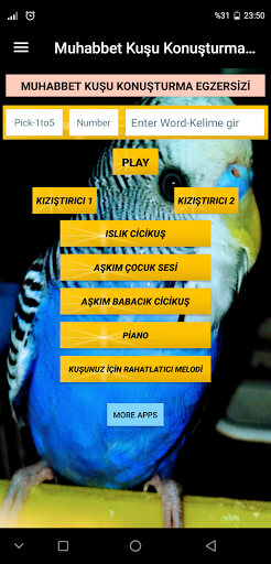 Android application Muhabbet Kuşu Egzersizi screenshort